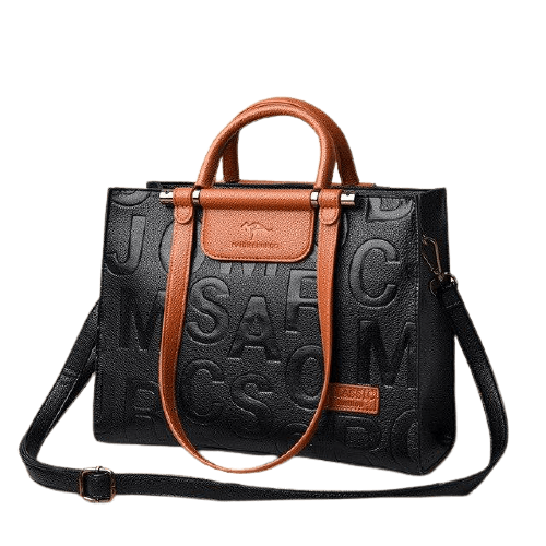 Leather Phone Bag with Modern Detail