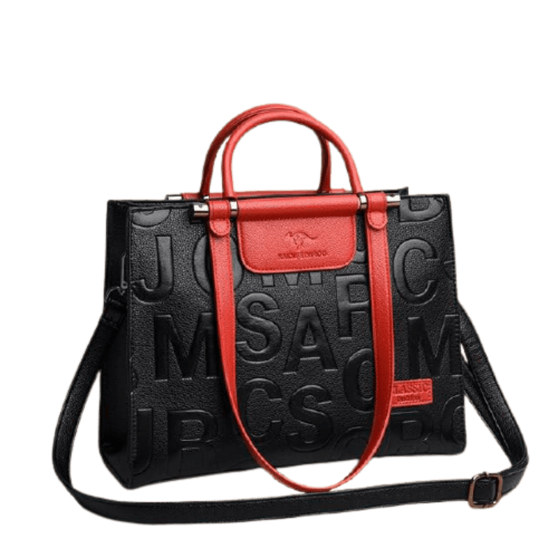 Leather Phone Bag with Modern Detail