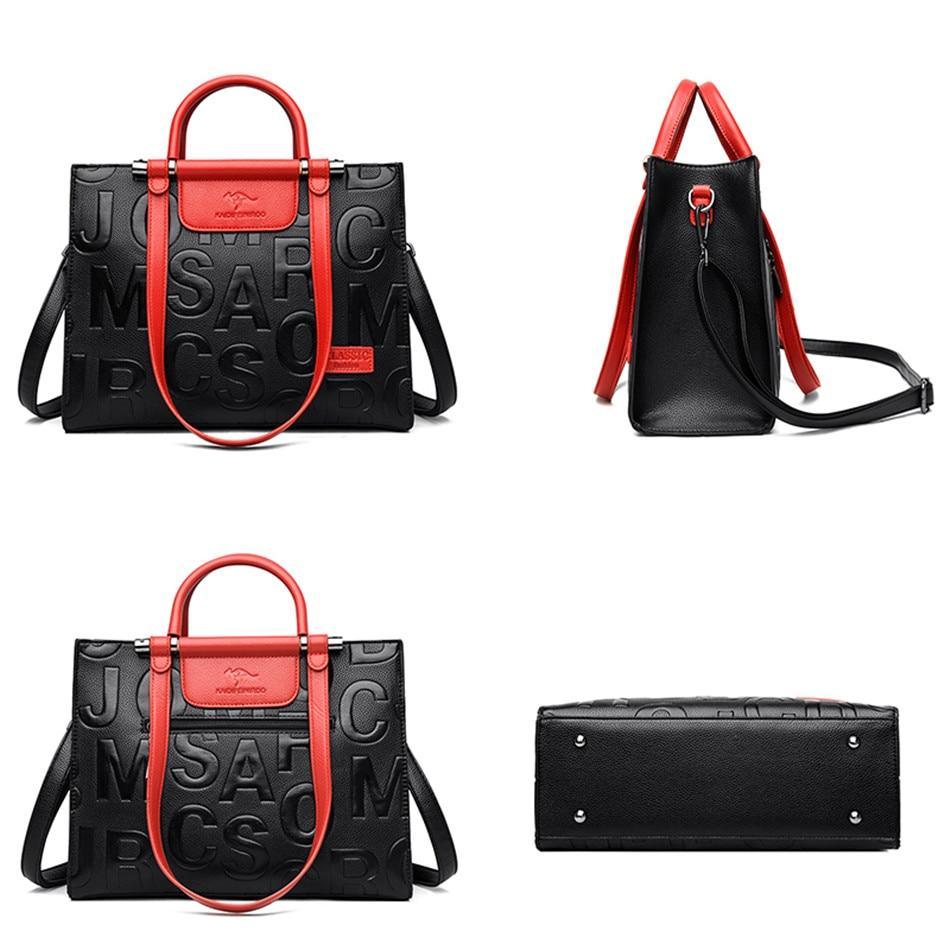 Leather Phone Bag with Modern Detail