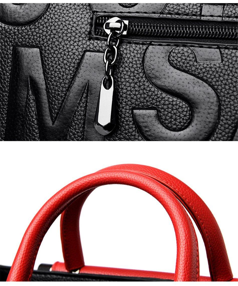 Leather Phone Bag with Modern Detail
