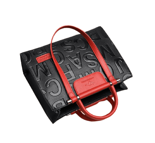 Leather Phone Bag with Modern Detail