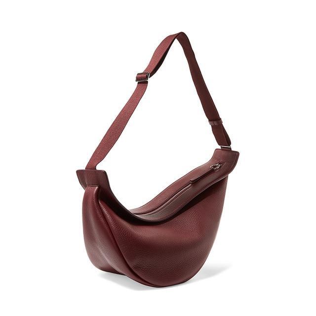 Half-Moon Chest Bag in Leather