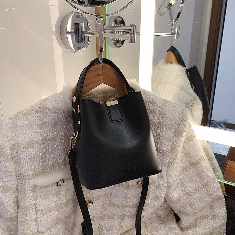 Leather Phone Bag with Structured Detail