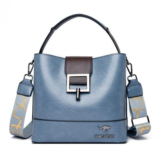 Structured Shoulder Bag in Leather