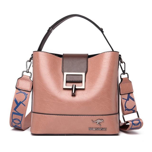 Structured Shoulder Bag in Leather