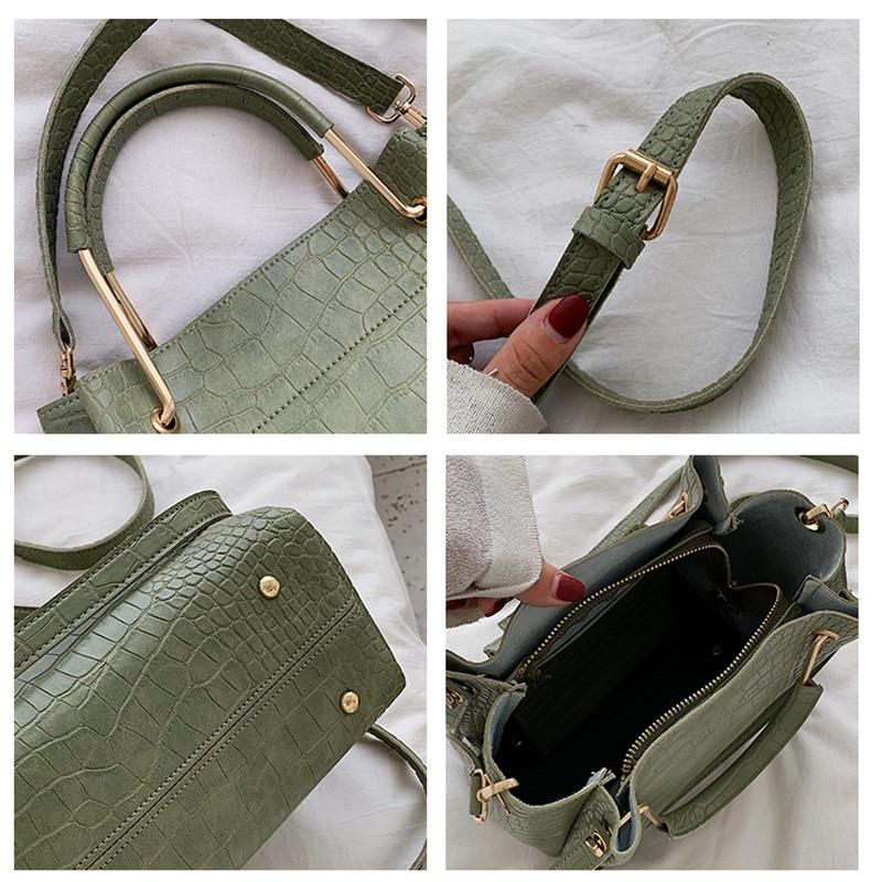 Sculpted Leather Bucket Bag