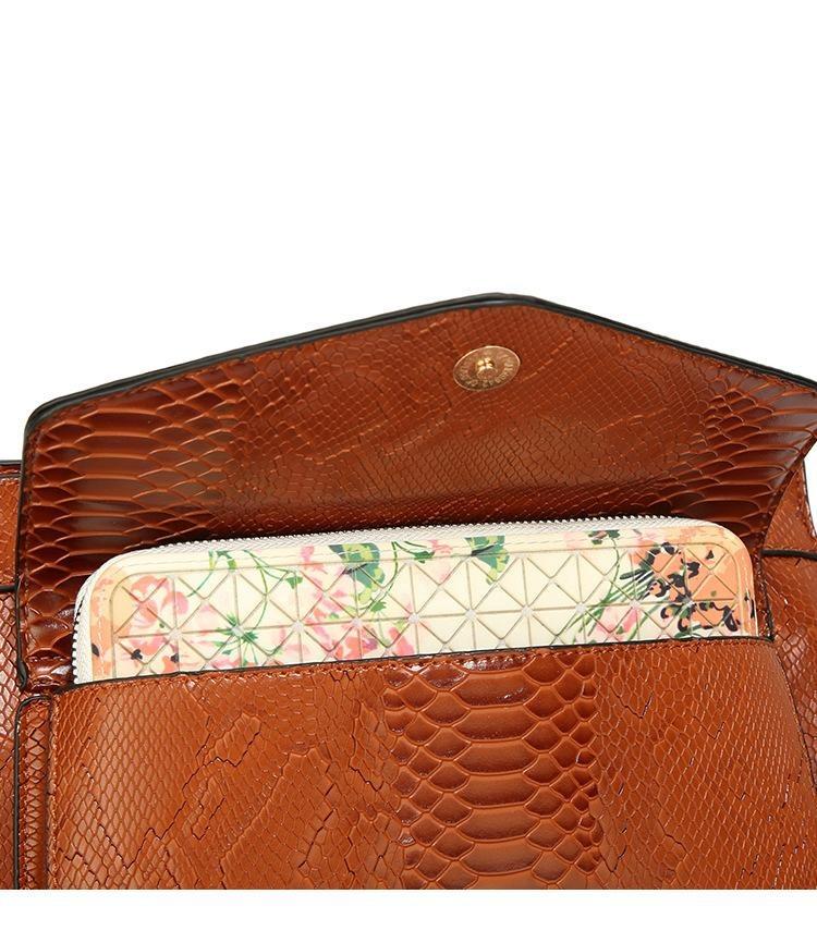 Leather Phone Bag with Streamlined Detail