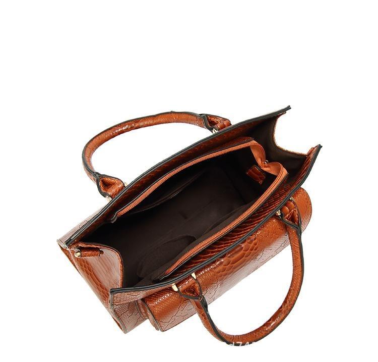 Leather Phone Bag with Streamlined Detail