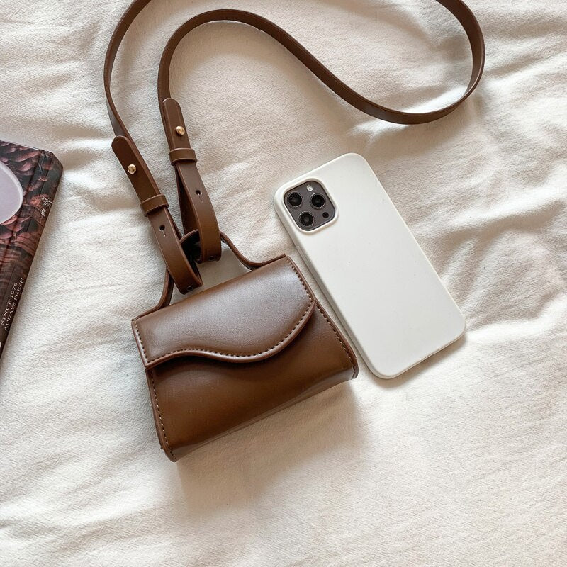 Mini Crossbody Bag in PU Leather