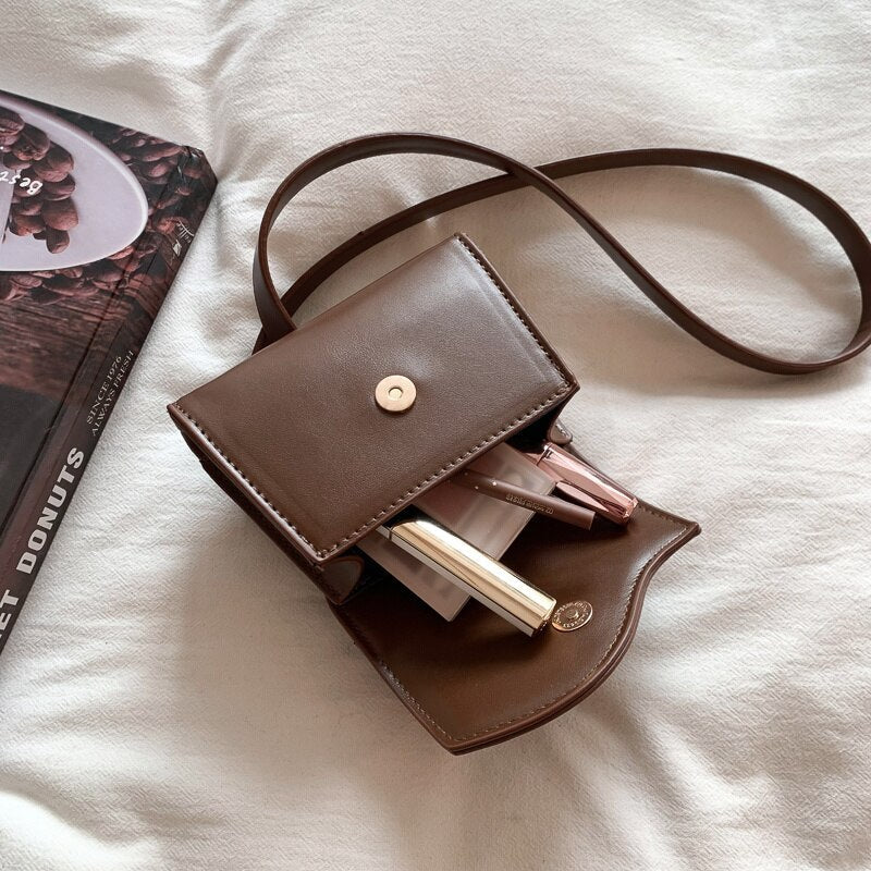 Mini Crossbody Bag in PU Leather