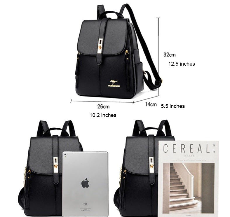 Polished Backpack in Leather