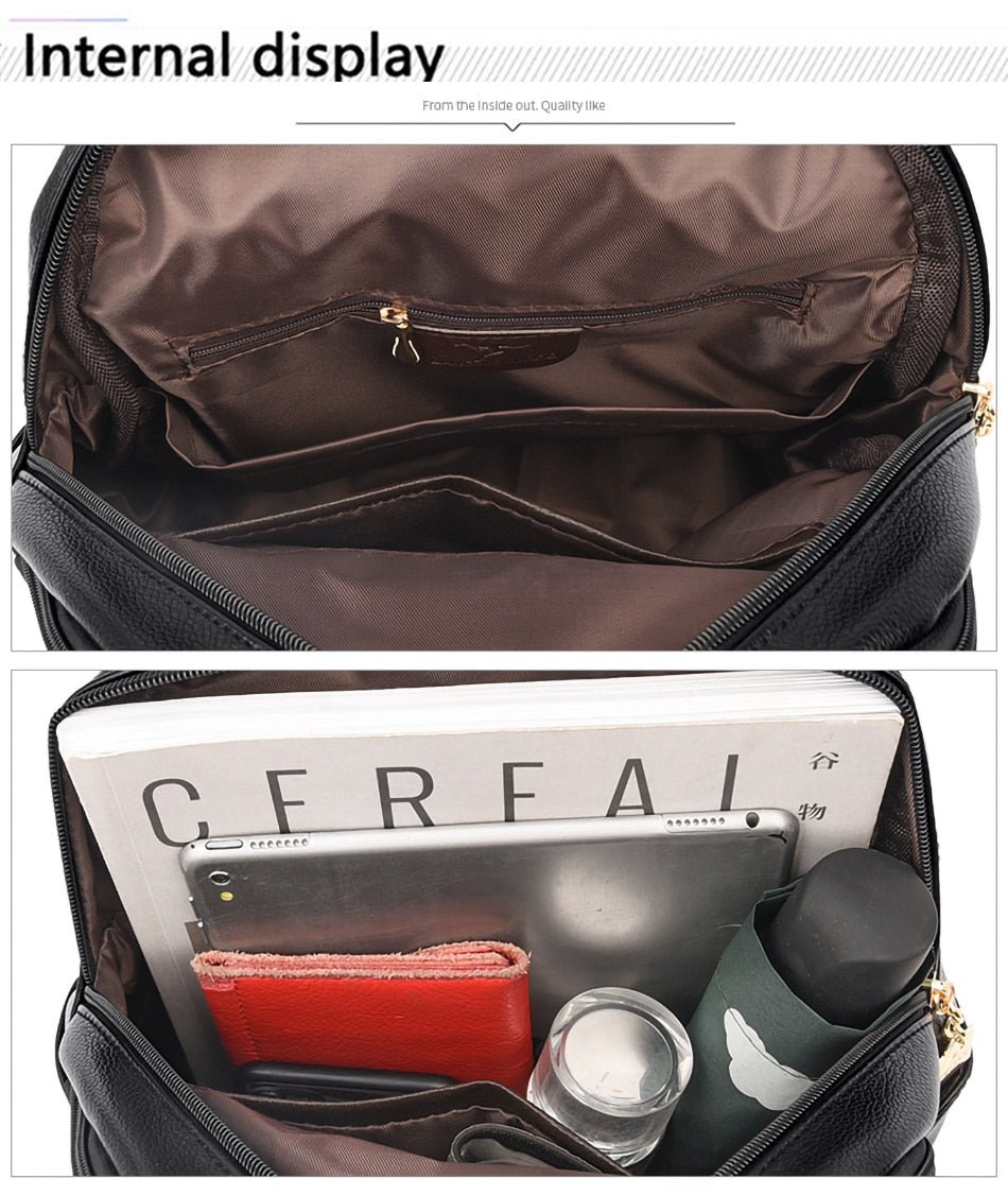 Polished Backpack in Leather
