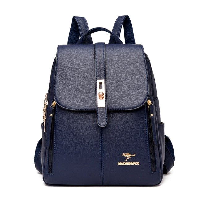 Polished Backpack in Leather