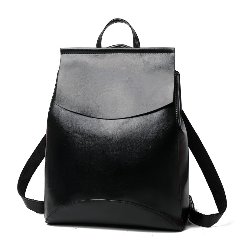 PU Leather Backpack with Classic Detail