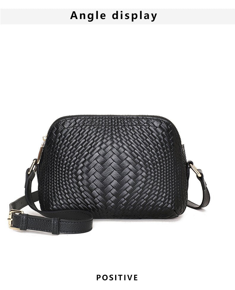 Contemporary Crossbody Bag in Genuine Leather