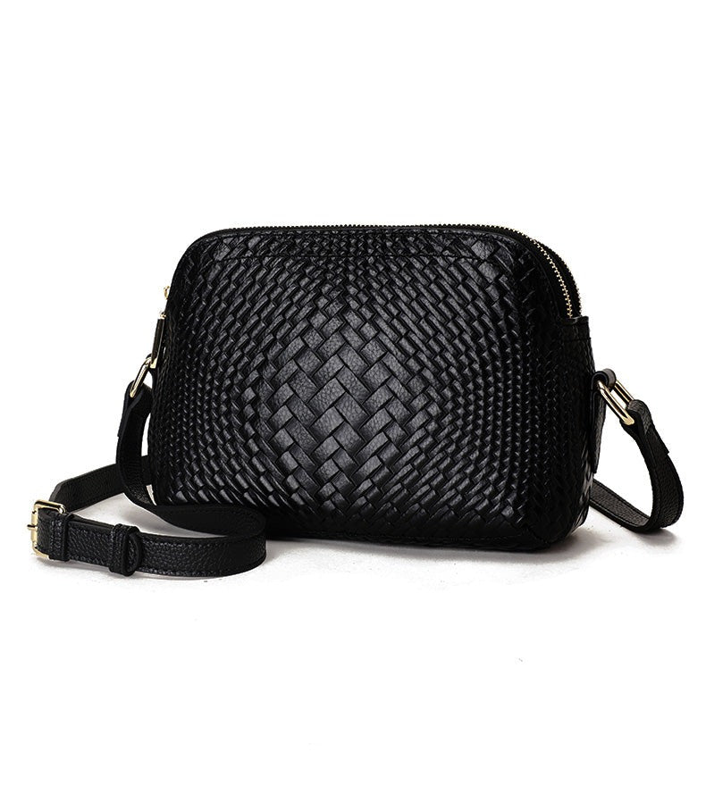 Contemporary Crossbody Bag in Genuine Leather