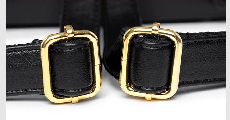 Refined Backpack in Synthetic Leather