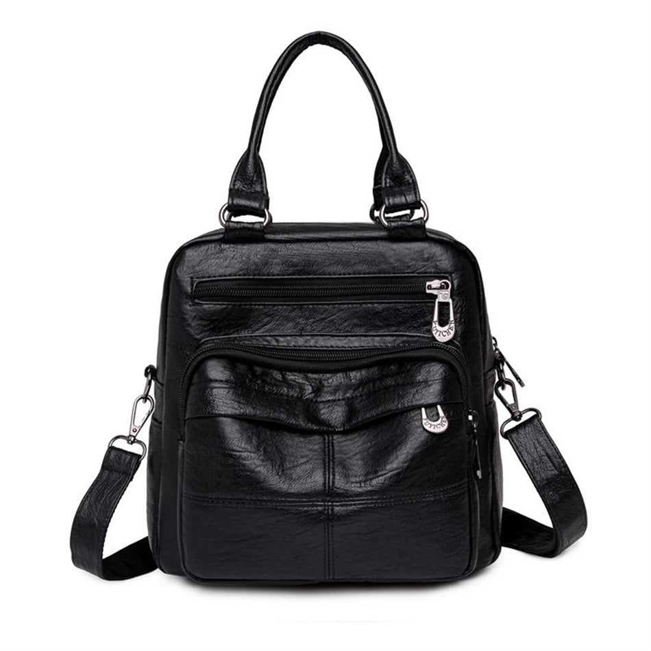 PU Leather Backpack with Refined Detail