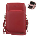 Synthetic Leather Phone Bag with Mini Detail