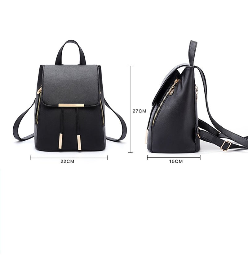 PU Leather Backpack with Everyday Detail