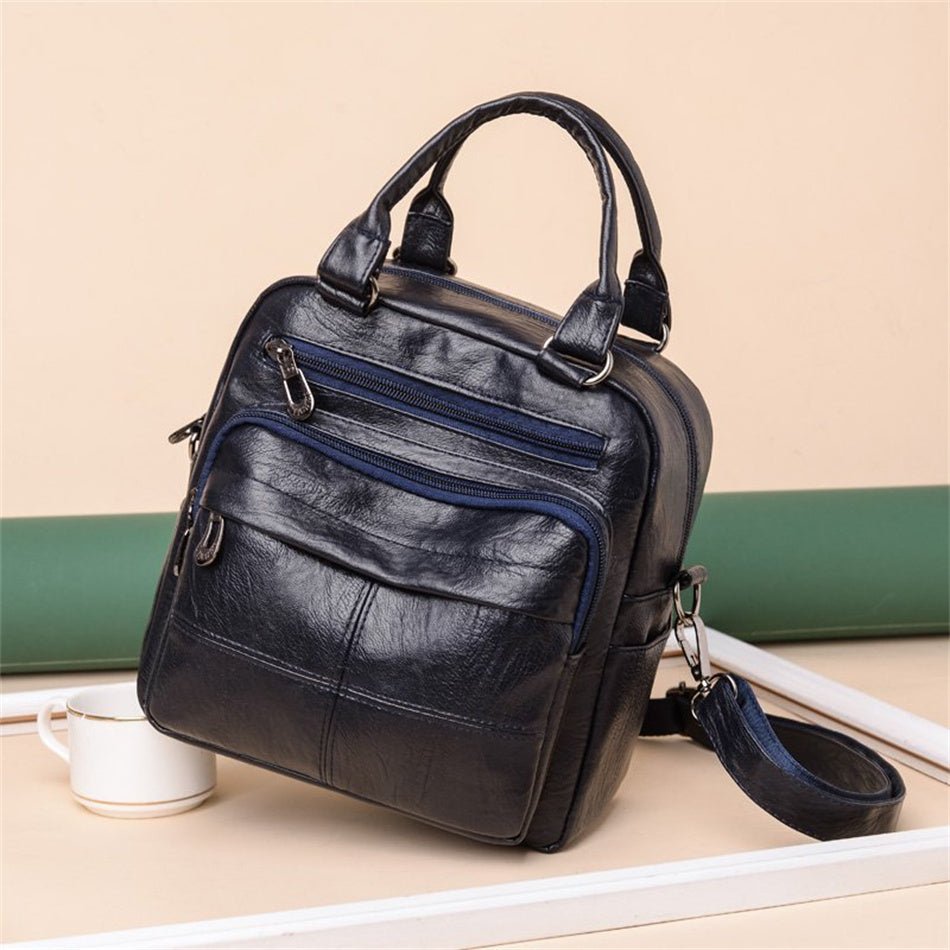 PU Leather Backpack with Refined Detail