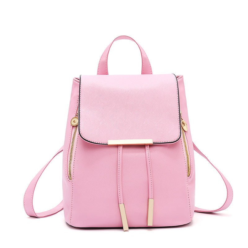 PU Leather Backpack with Everyday Detail