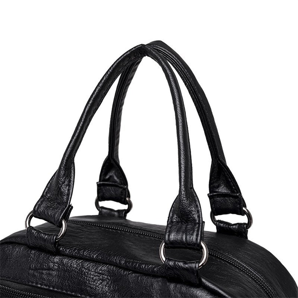PU Leather Backpack with Refined Detail