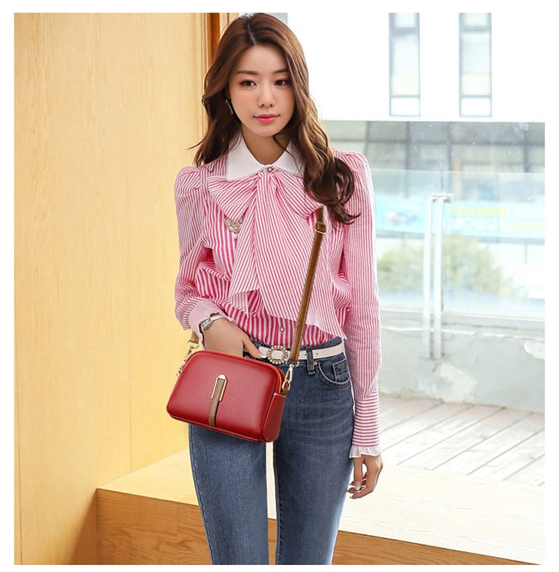 Contemporary Genuine Leather Shoulder Bag