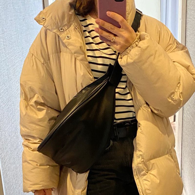Half-Moon Chest Bag in Leather