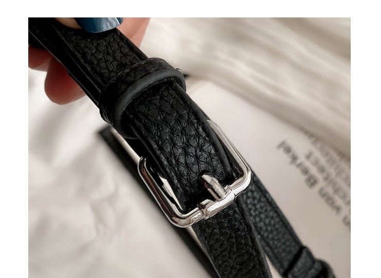 Genuine Leather Messenger Bag with Refined Detail