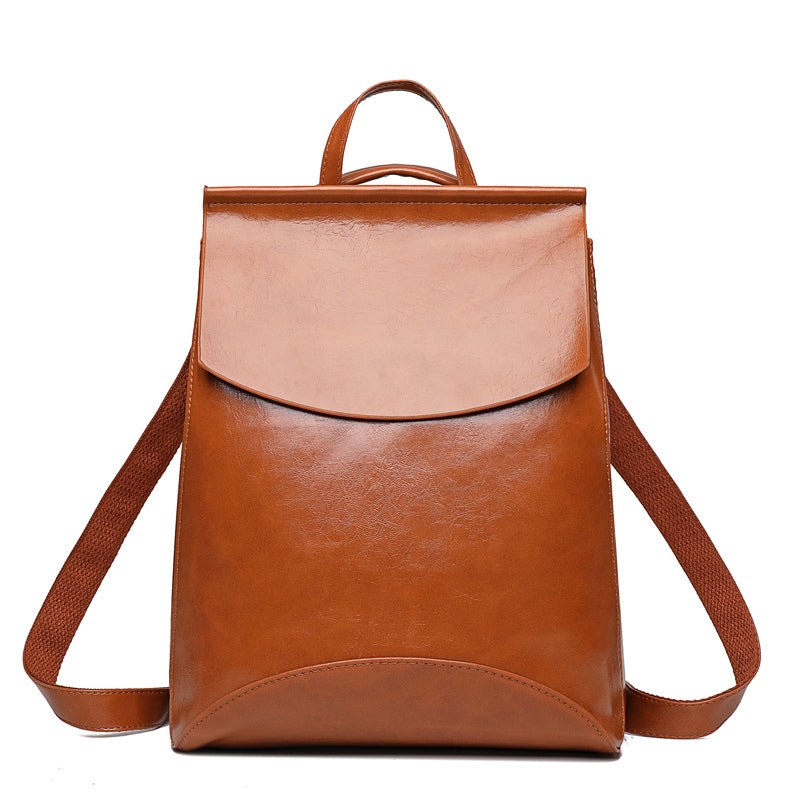 PU Leather Backpack with Classic Detail